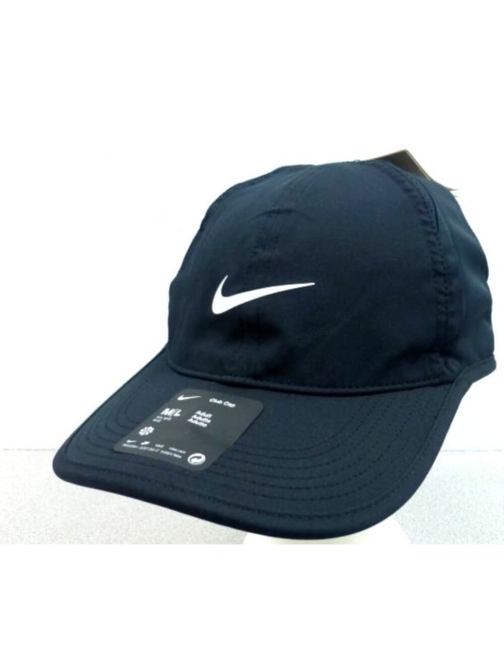 Nike Club Cap NWT Unisex M/L Featherweight Adjustable $30 Dry Fit Black